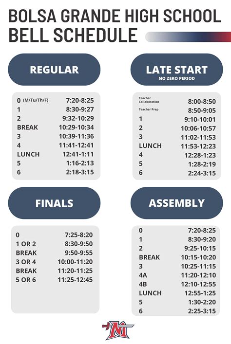 bolsa grande high school schedule.